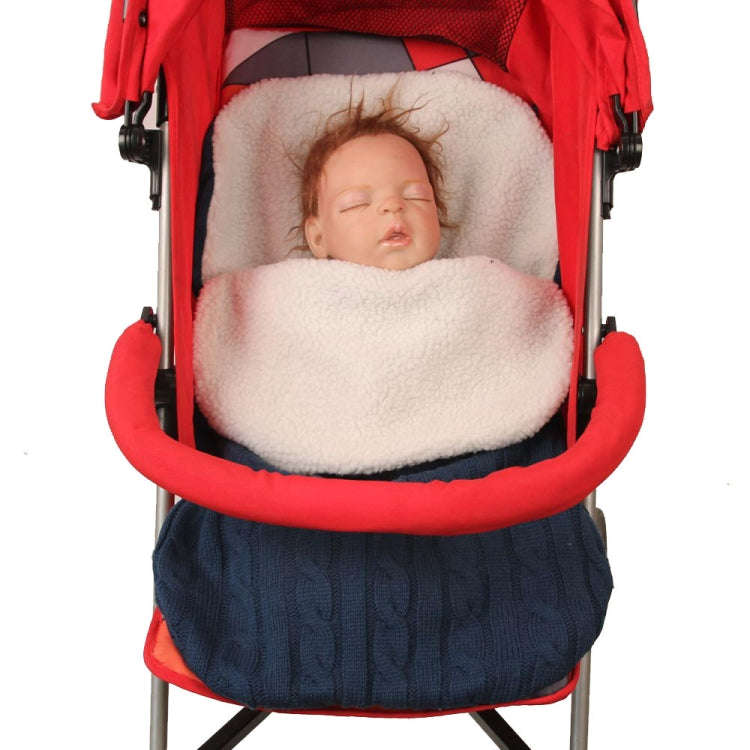 Thick Baby Swaddle Wrap Knit Envelope Sleeping Bag Newborn Infant Warm Bands Indoor Infant Stroll...