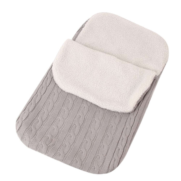 Thick Baby Swaddle Wrap Knit Envelope Sleeping Bag Newborn Infant Warm Bands Indoor Infant Stroll...