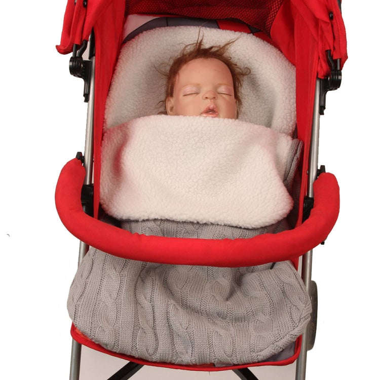 Thick Baby Swaddle Wrap Knit Envelope Sleeping Bag Newborn Infant Warm Bands Indoor Infant Stroll...