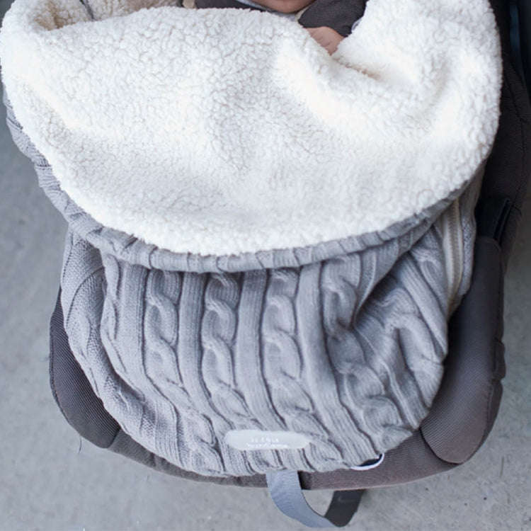 Thick Baby Swaddle Wrap Knit Envelope Sleeping Bag Newborn Infant Warm Bands Indoor Infant Stroll...