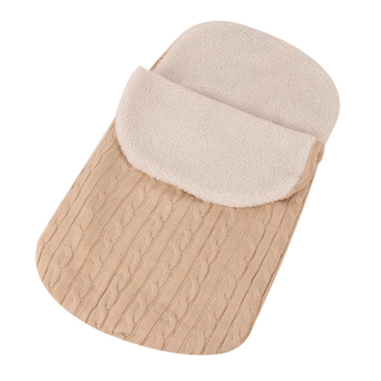 Thick Baby Swaddle Wrap Knit Envelope Sleeping Bag Newborn Infant Warm Bands Indoor Infant Stroll...