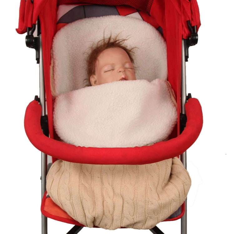 Thick Baby Swaddle Wrap Knit Envelope Sleeping Bag Newborn Infant Warm Bands Indoor Infant Stroll...