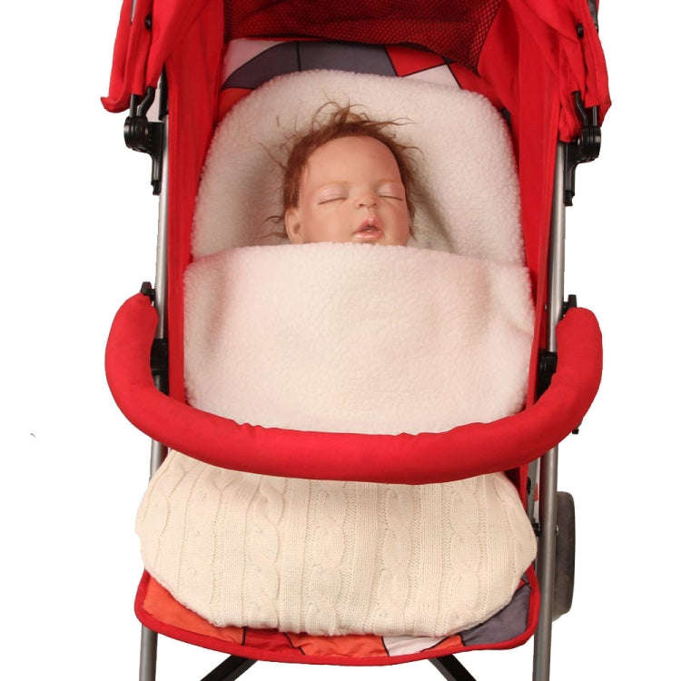 Thick Baby Swaddle Wrap Knit Envelope Sleeping Bag Newborn Infant Warm Bands Indoor Infant Stroll...