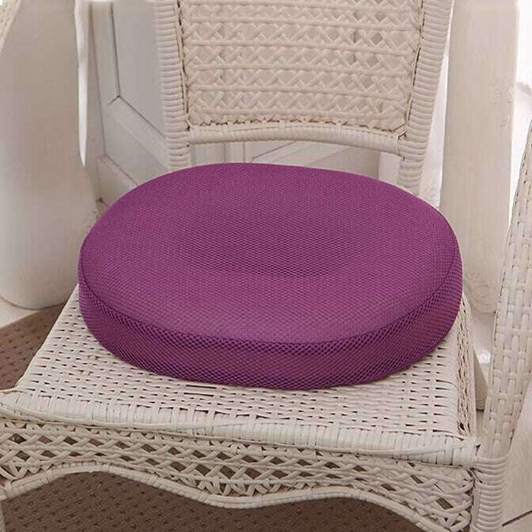 Office Hollow Rebound Health Haemorrhoid Prevention Cushion Buttock Seat, Size: 40x32x7cm(Purple)