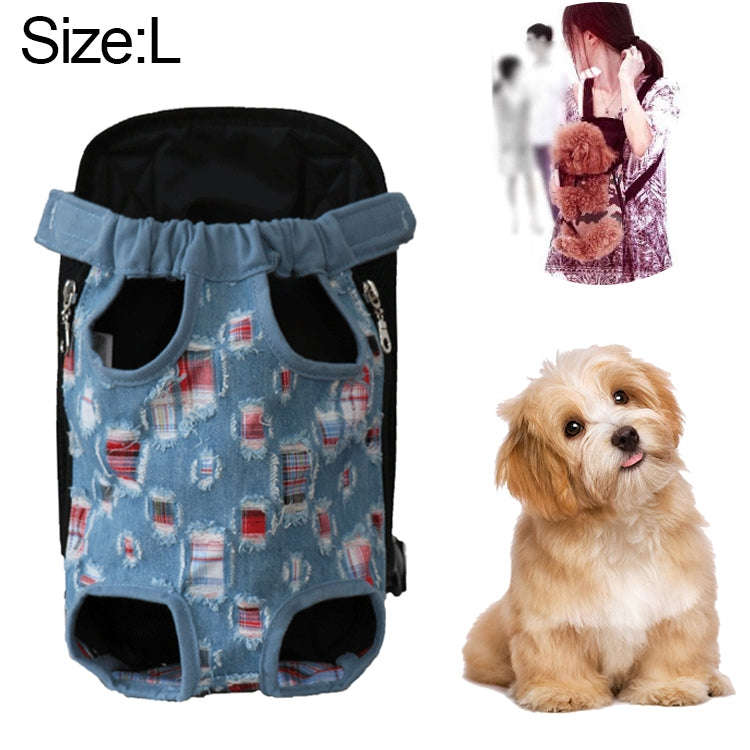 Front Pet Carrier Dog Backpack Bag, SizeL