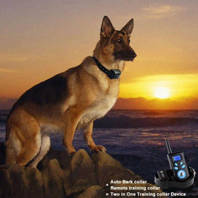 Automatic Anti Barking Collar Pet Training Control System + Electric Shock PU Leather Collar for ...