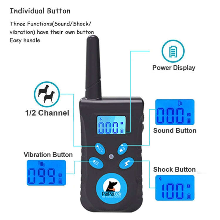 Automatic Anti Barking Collar Pet Training Control System + Electric Shock PU Leather Collar for ...