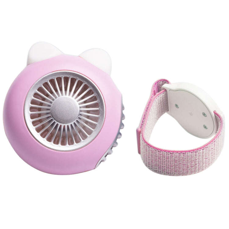 LORDNINO SBF003 3W USB Charging Portable Electric Fan with Magnetic Wristband, 3 Speed Control (P...