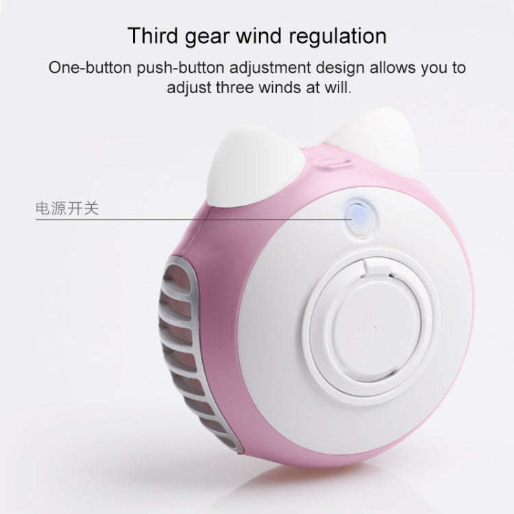 LORDNINO SBF003 3W USB Charging Portable Electric Fan with Magnetic Wristband, 3 Speed Control (P...