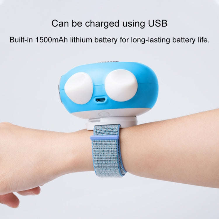 LORDNINO SBF003 3W USB Charging Portable Electric Fan with Magnetic Wristband, 3 Speed Control (P...