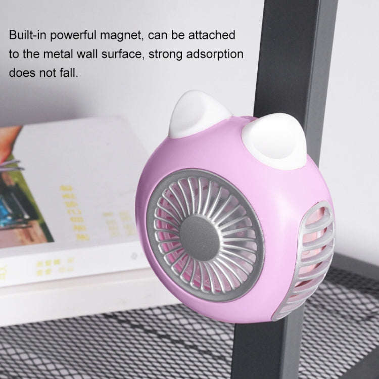 LORDNINO SBF003 3W USB Charging Portable Electric Fan with Magnetic Wristband, 3 Speed Control (P...