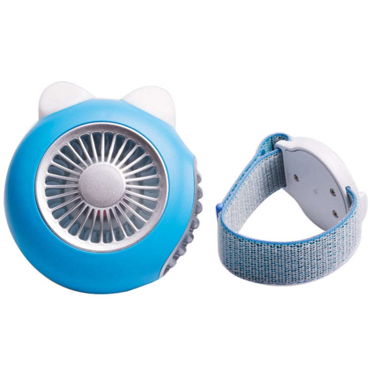 LORDNINO SBF003 3W USB Charging Portable Electric Fan with Magnetic Wristband, 3 Speed Control (B...