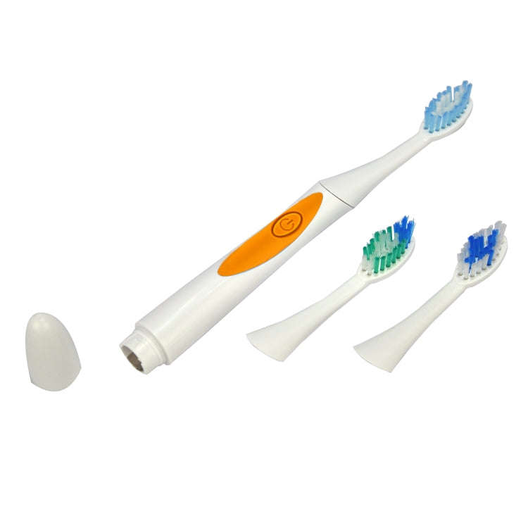 QYG Q2 IPX7 Waterproof Battery Powered Electric Sonic Toothbrush(Orange)