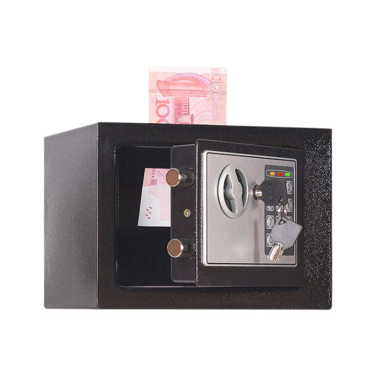 17E Home Mini Electronic Security Lock Box Wall Cabinet Safety Box with Coin-operated Function(Ob...