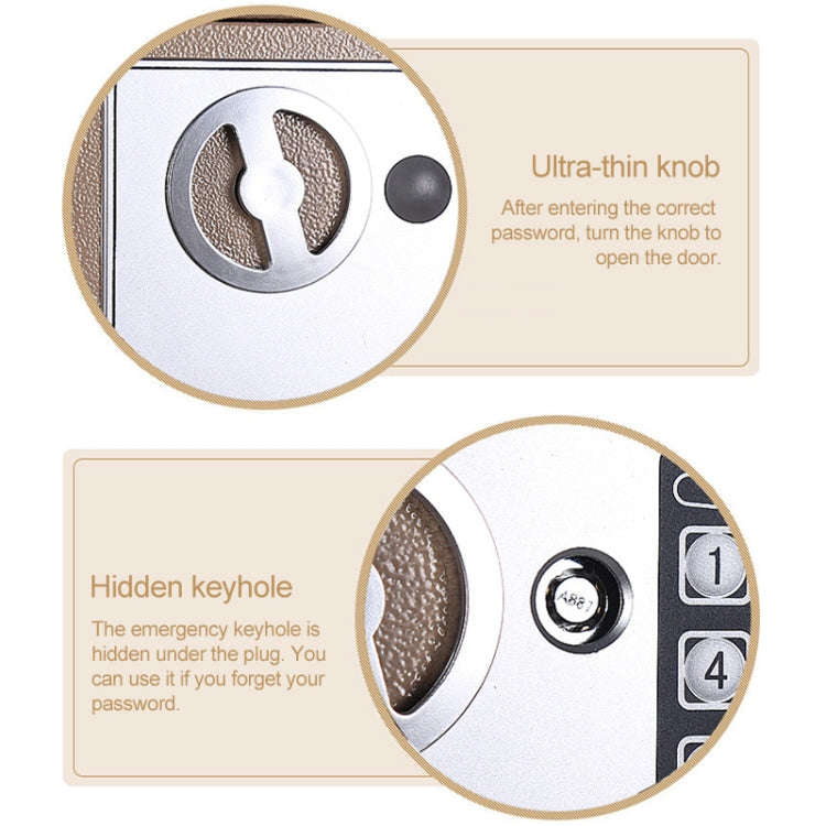 17E Home Mini Electronic Security Lock Box Wall Cabinet Safety Box with Coin-operated Function(Ob...