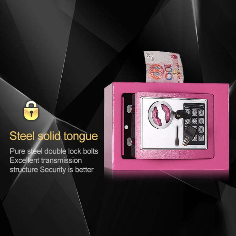 17E Home Mini Electronic Security Lock Box Wall Cabinet Safety Box with Coin-operated Function(Ob...
