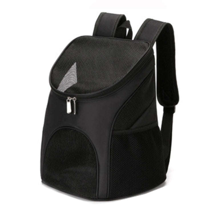 Portable Folding Nylon Breathable Pet Carrier Backpack, Size: 33 x 30 x 24cm (Black)
