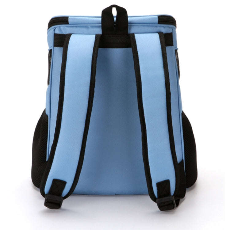 Portable Folding Nylon Breathable Pet Carrier Backpack, Size: 33 x 30 x 24cm (Coffee)