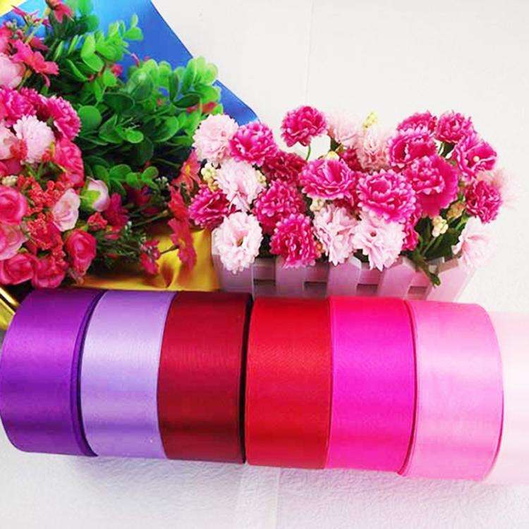 Pure Color DIY Manual Bowknot Gift Bouquet Ribbons Flowers Packaging Ribands, Size: 4.0cm*20m (Wi...