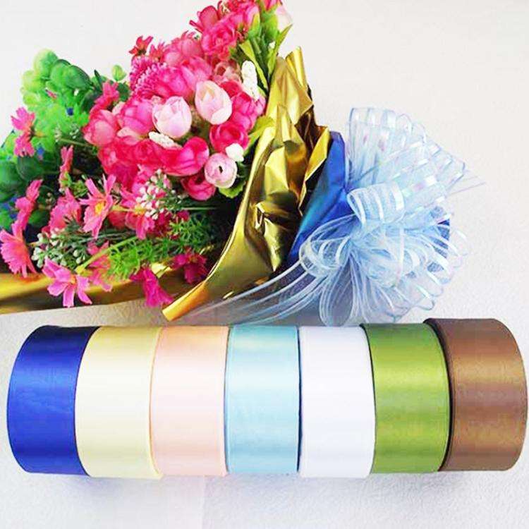 Pure Color DIY Manual Bowknot Gift Bouquet Ribbons Flowers Packaging Ribands, Size: 4.0cm*20m (Wi...