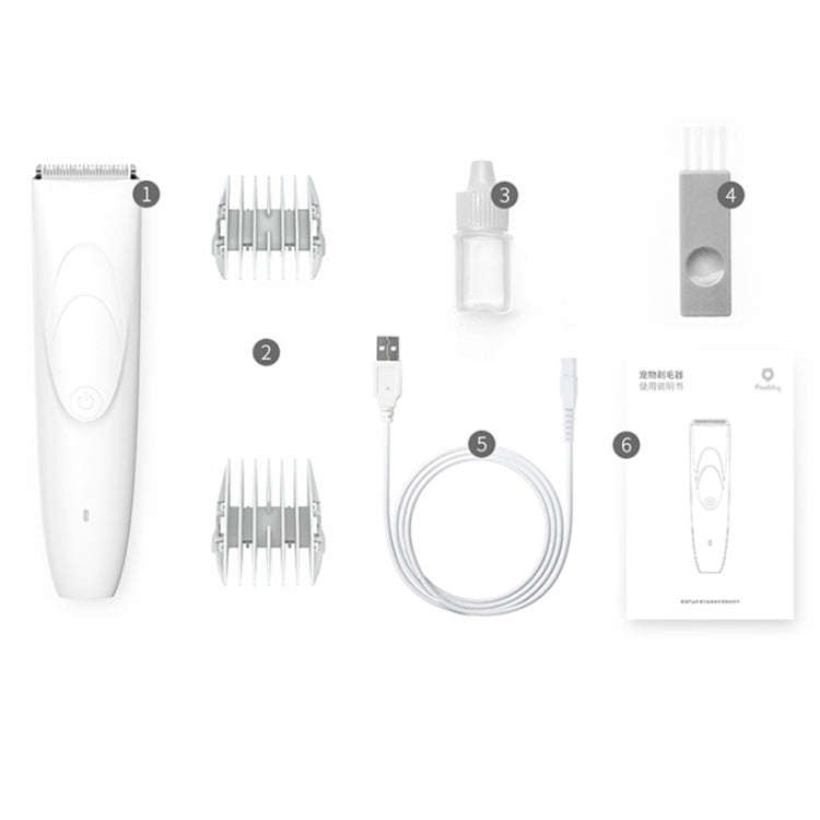 Original Xiaomi Youpin Pawbby Dog Professional Razor Pet Grooming Clippers Electric Rechargeable ...