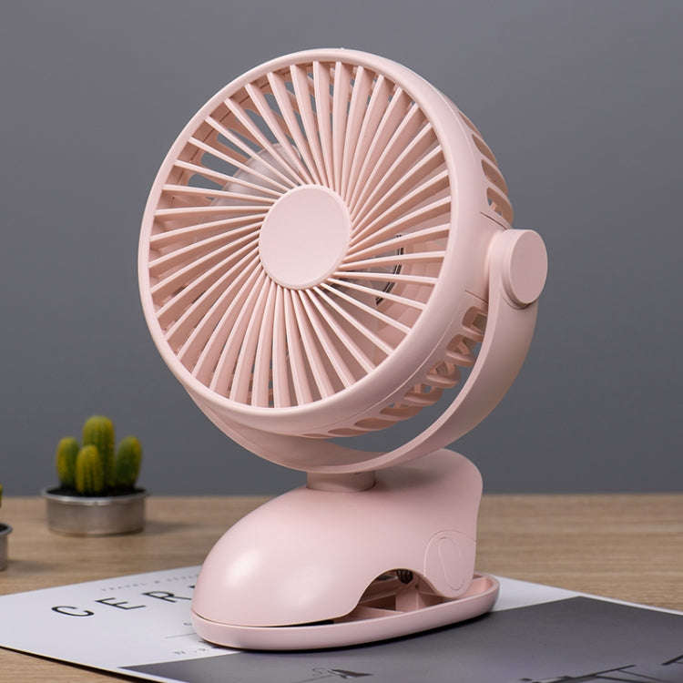 OCUBE D603 4W USB Charging Portable Desktop Fan Clip Fan,  with 4 Speed Control (Pink)