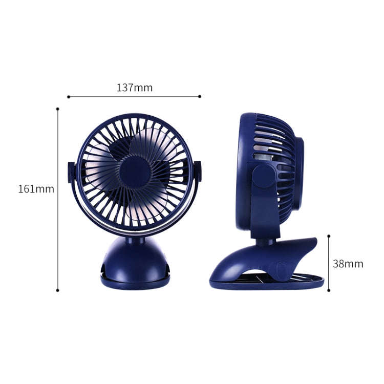 OCUBE D603 4W USB Charging Portable Desktop Fan Clip Fan,  with 4 Speed Control (Pink)