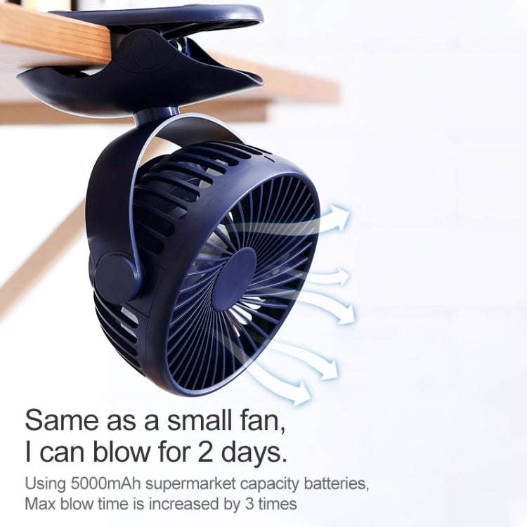 OCUBE D603 4W USB Charging Portable Desktop Fan Clip Fan,  with 4 Speed Control (Pink)