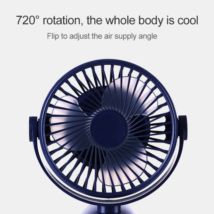 OCUBE D603 4W USB Charging Portable Desktop Fan Clip Fan,  with 4 Speed Control (Pink)
