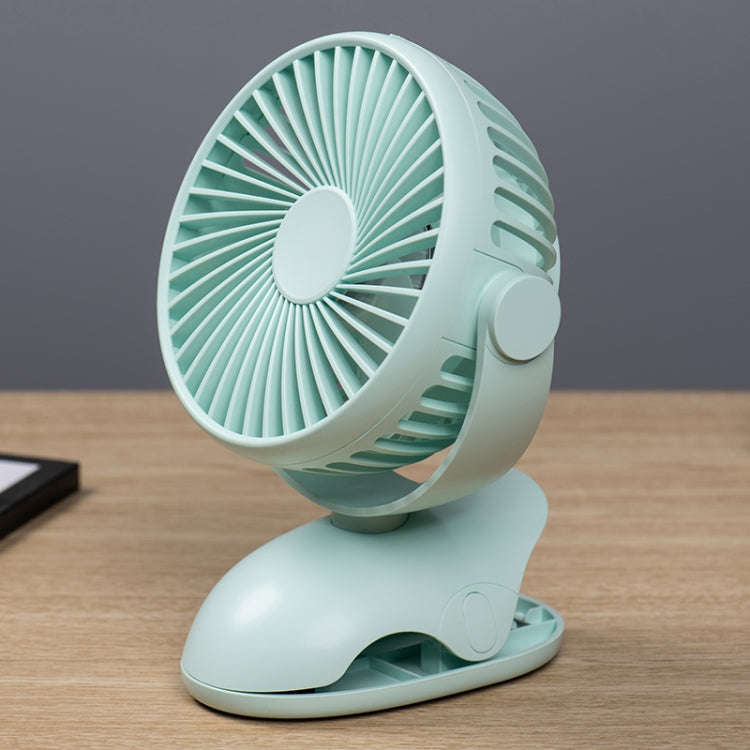 OCUBE D603 4W USB Charging Portable Desktop Fan Clip Fan,  with 4 Speed Control (Green)