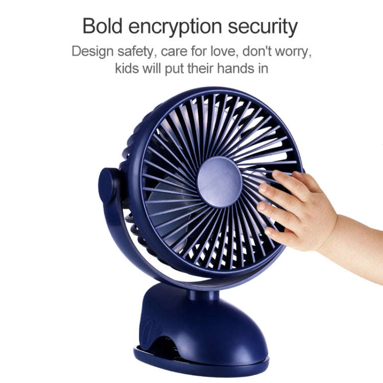 OCUBE D603 4W USB Charging Portable Desktop Fan Clip Fan,  with 4 Speed Control (Green)