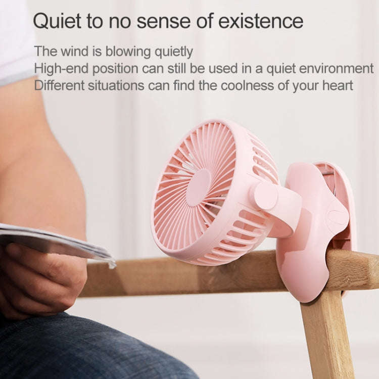 OCUBE D603 4W USB Charging Portable Desktop Fan Clip Fan,  with 4 Speed Control (Green)