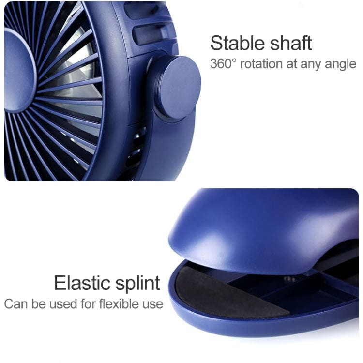 OCUBE D603 4W USB Charging Portable Desktop Fan Clip Fan,  with 4 Speed Control (Green)