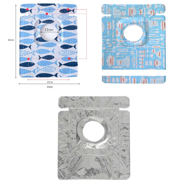 2 PCS Gas Stove Protectors Foil Heat-resistant Anti-Fouling Liner Cleaning Kitchen Tools Mat(Silver)