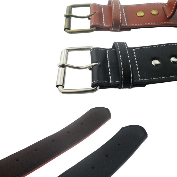 Leather Pet Dog Collar Pet Products for Big Pet, Size: 4.5*58.5cm(Black)