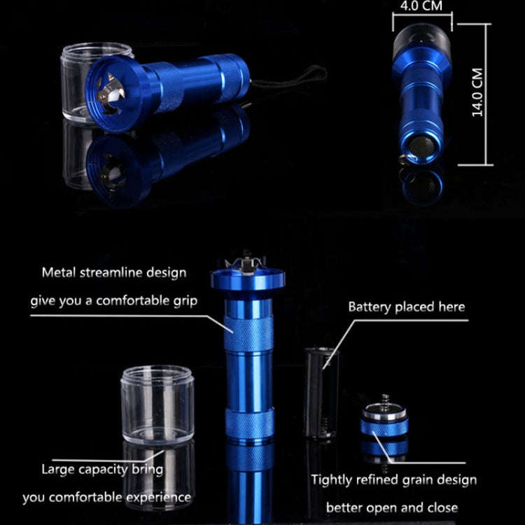 Aluminum Alloy Electric Tobacco Grinder, Random Color Delivery
