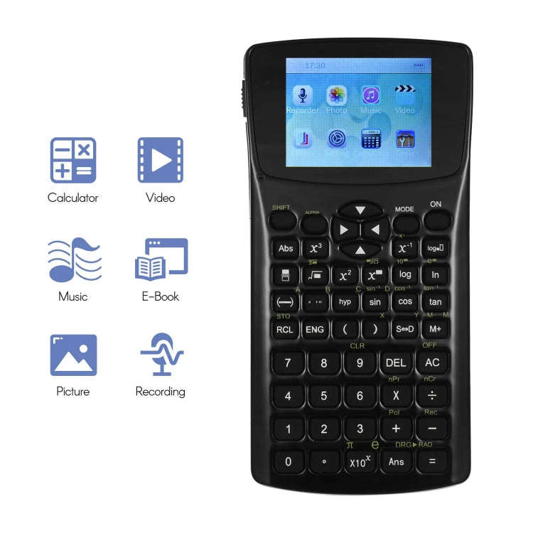Multi-function Portable 2.4 inch Display Screen Scientific Calculator, Support Sound Recording / ...