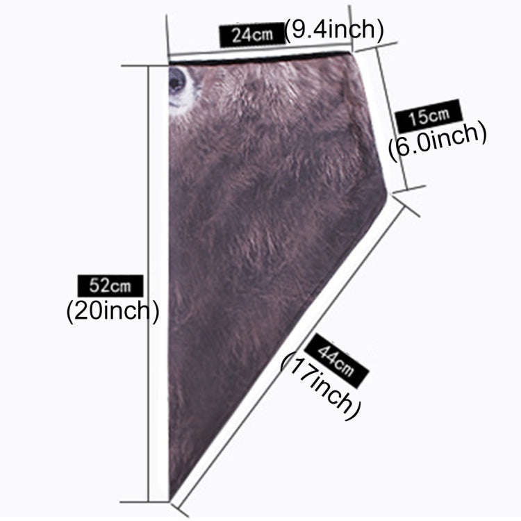 Multifunction Outdoor Windproof Triangle Towel Animal Mask Hood