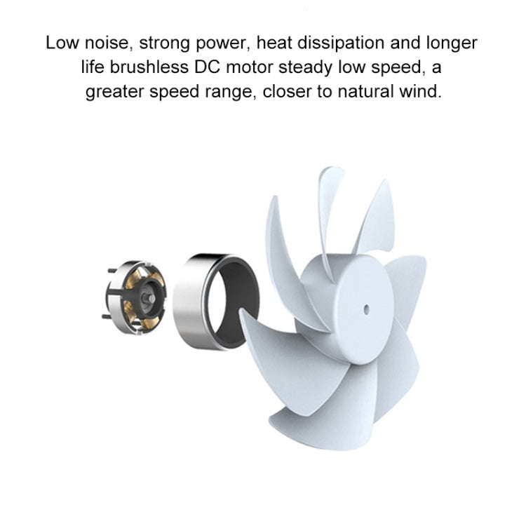 T9 Portable Adjustable USB Charging Desktop Humidifying Fan with 3 Speed Control (White)
