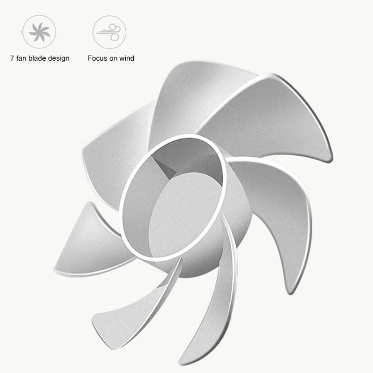 T9 Portable Adjustable USB Charging Desktop Humidifying Fan with 3 Speed Control (White)