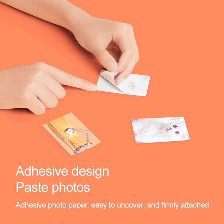 50 PCS Original Xiaomi Print Photographic Paper Paste Paper for Xiaomi Pocket Photo Printer