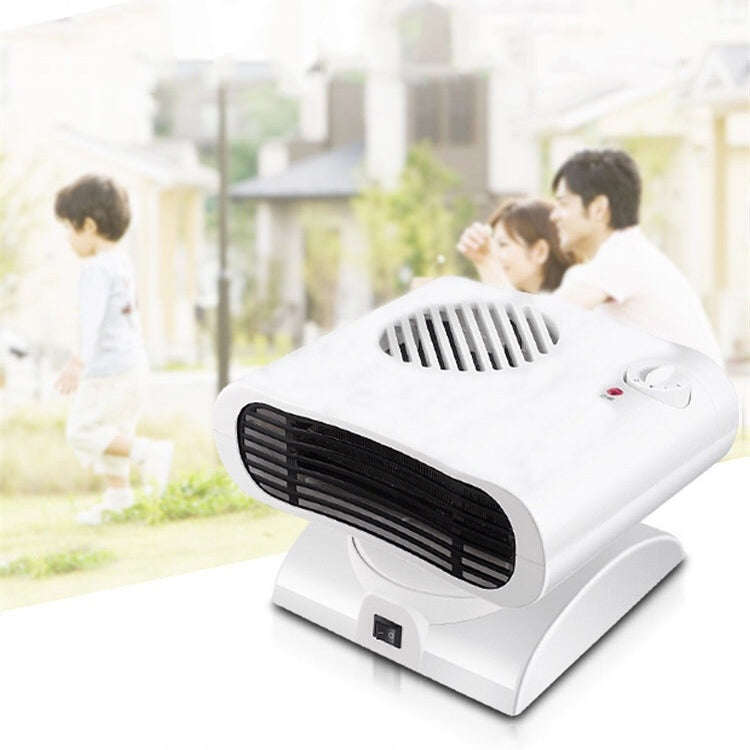 Mini Shaking Head Radiator Warmer Electric Heater Warm Air Blower (Green)