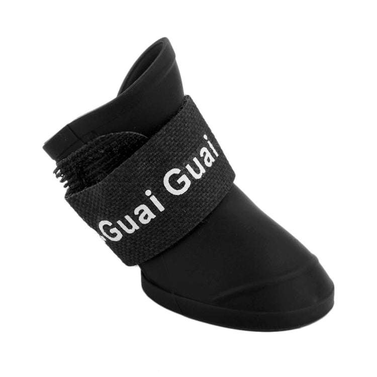 Lovely Pet Dog Shoes Puppy Candy Color Rubber Boots Waterproof Rain Shoes, S, Size:  4.3 x 3.3cm(...