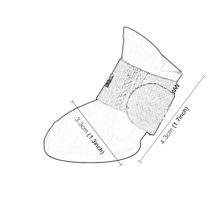 Lovely Pet Dog Shoes Puppy Candy Color Rubber Boots Waterproof Rain Shoes, S, Size:  4.3 x 3.3cm(...
