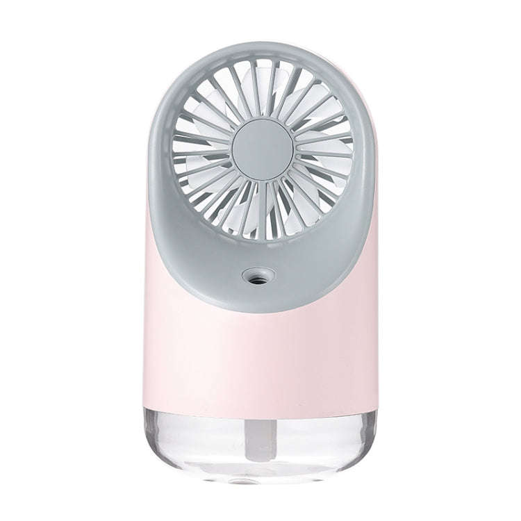 Multi-function USB Charging Spray Humidification Desktop Electric Fan with LED Warm Yellow Readin...