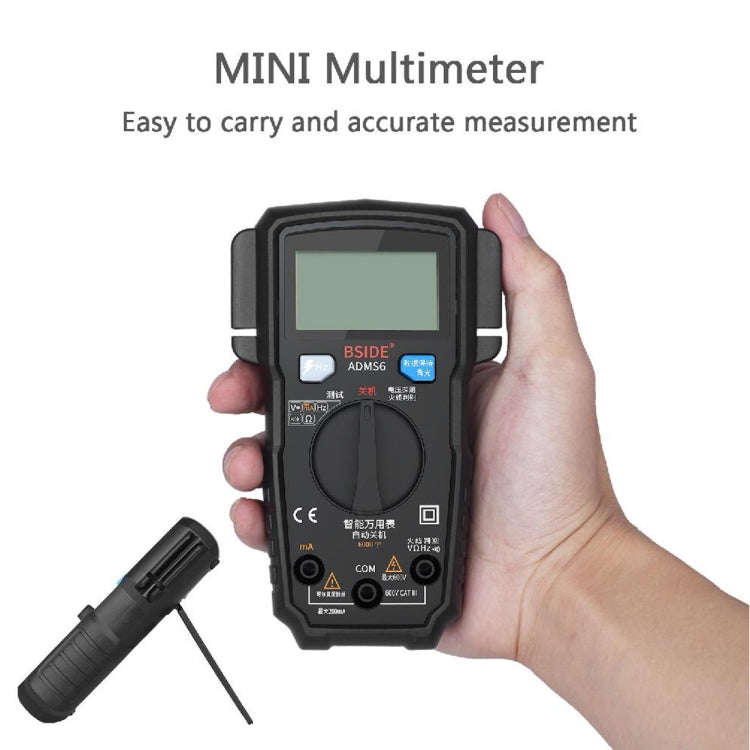 BSIDE ADMS6 High-precision Fully Automatic Small Digital Intelligent Multimeter with HD Digital D...