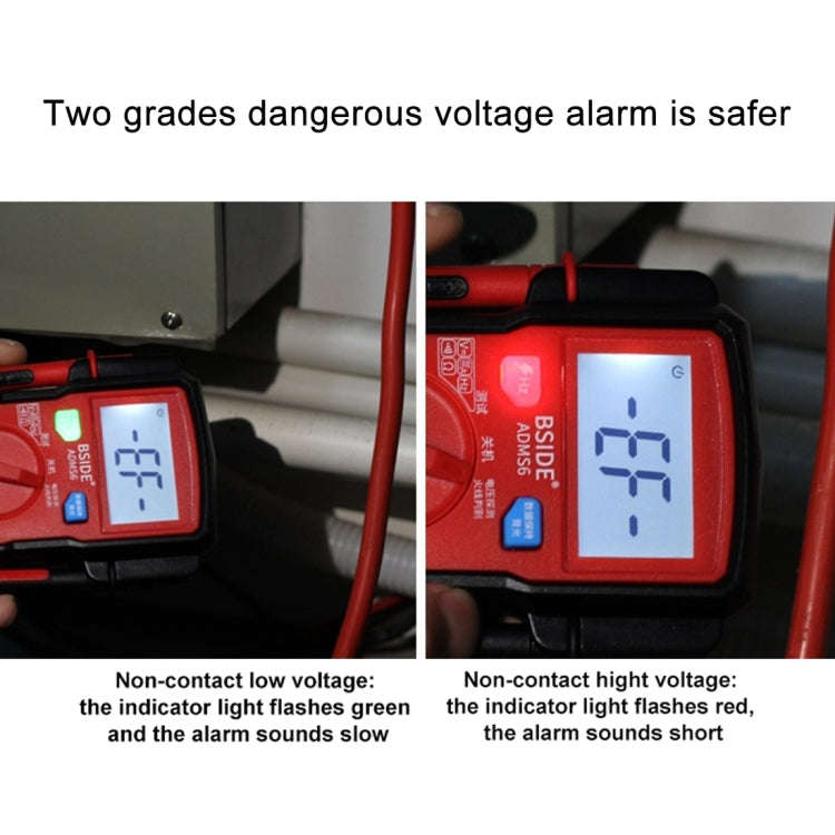 BSIDE ADMS6 High-precision Fully Automatic Small Digital Intelligent Multimeter with HD Digital D...