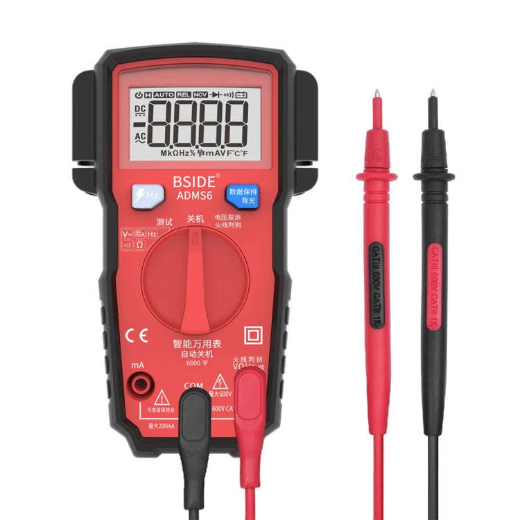 BSIDE ADMS6 High-precision Fully Automatic Small Digital Intelligent Multimeter with HD Digital D...