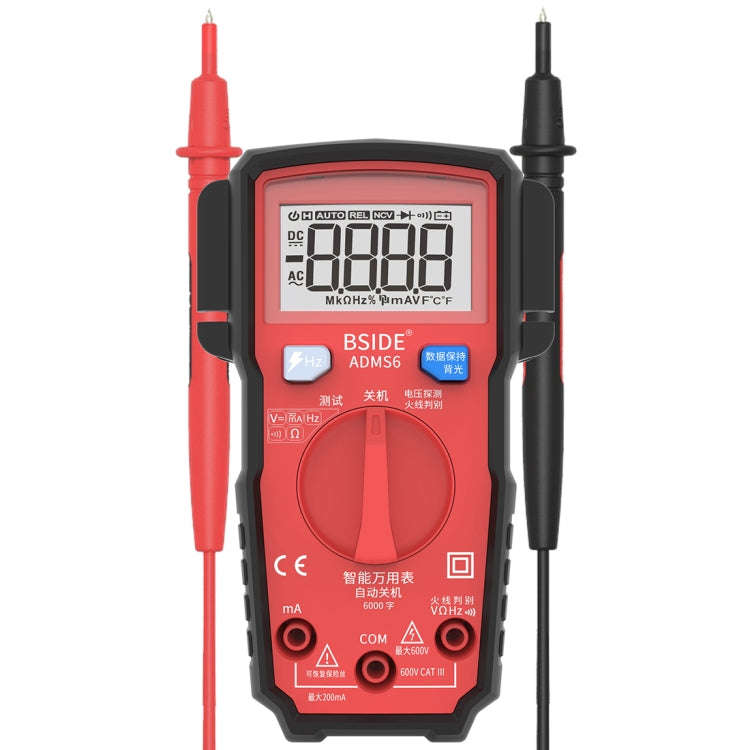 BSIDE ADMS6 High-precision Fully Automatic Small Digital Intelligent Multimeter with HD Digital D...