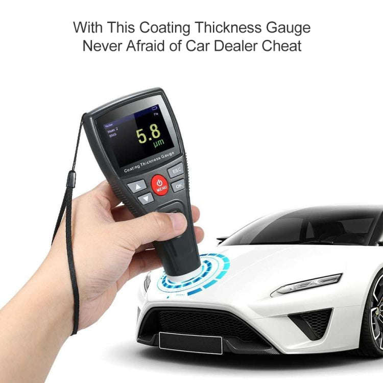BENETECH GT2100 Digital Anemometer Coating Thickness Gauge Color Screen Car Paint Thickness Teste...